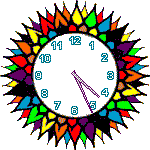 spiky clock