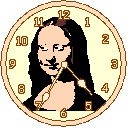 mona lisa clock